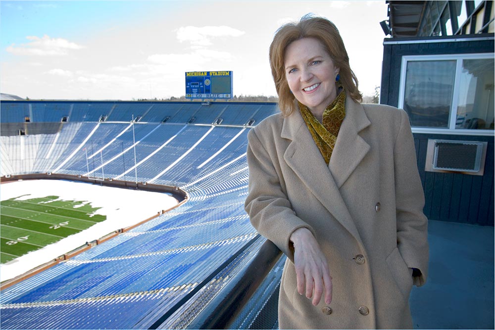 Anne Doyle at Michigan Stadium